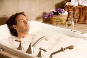 taking a bath to increase potency
